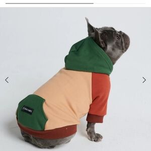 Spark Paws Stylish Green and Tan Dog Hoodie